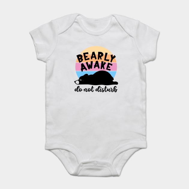 Bearly Awake! Do Not Disturb Baby Bodysuit by Luxinda